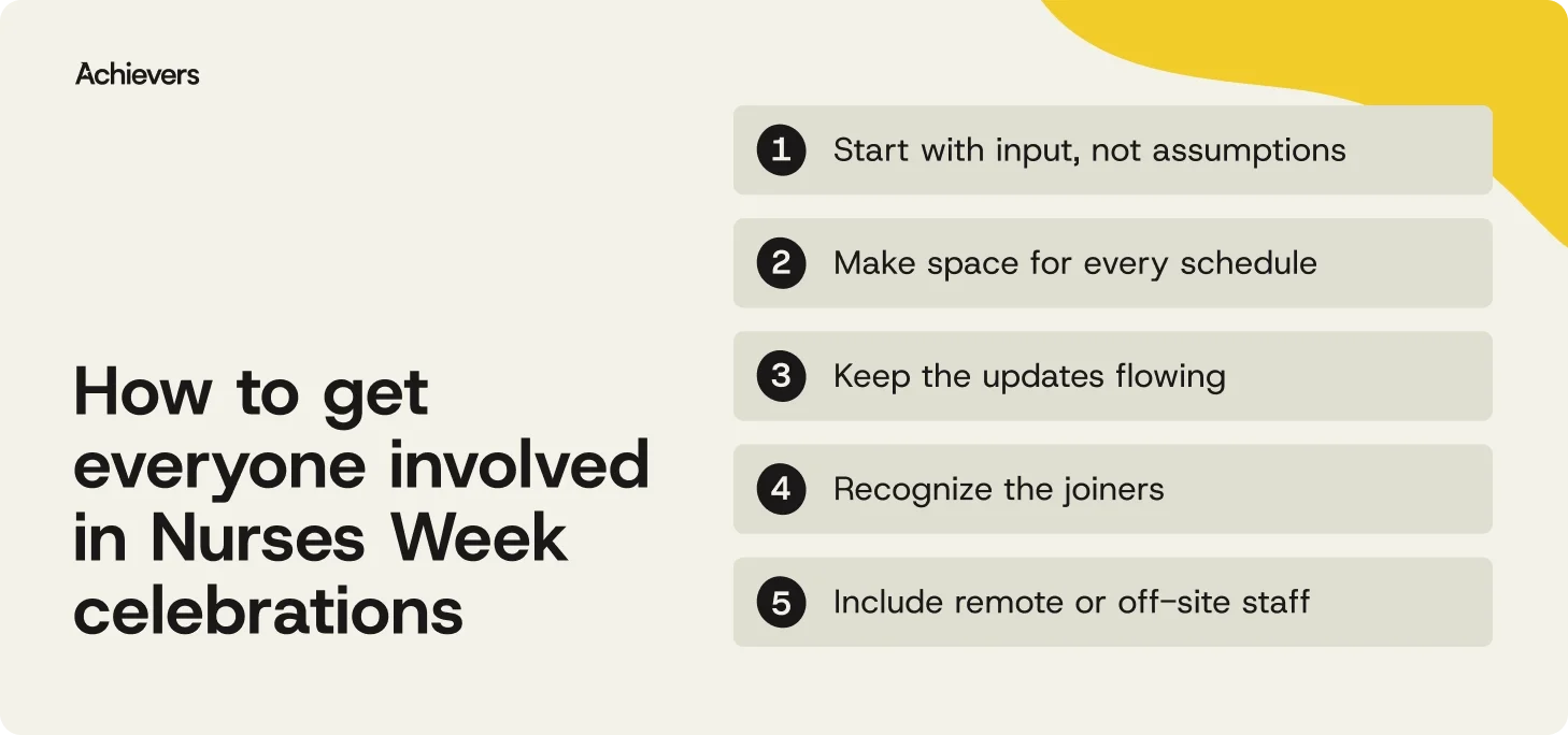 How to get everyone involved in Nurses Week celebrations 
