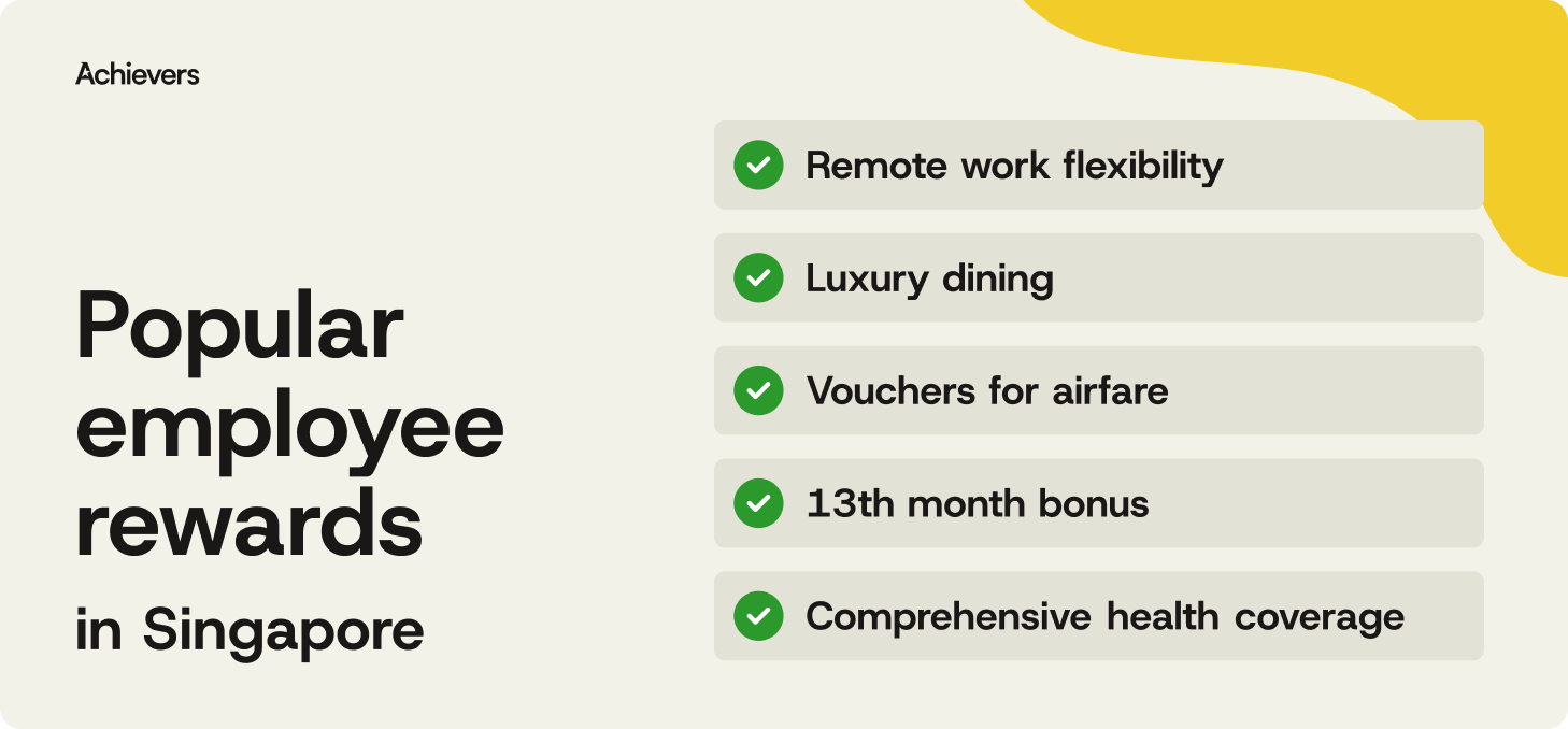 Popular employee rewards in Singapore