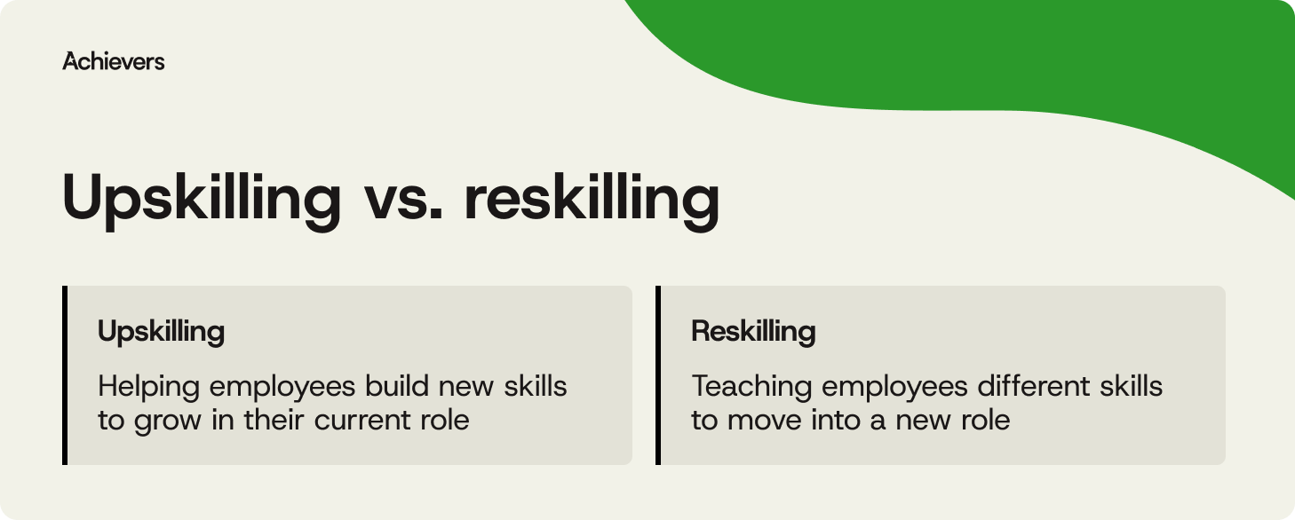 Upskilling vs. reskilling
