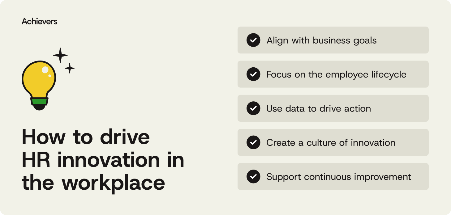 How to drive HR innovation in the workplace