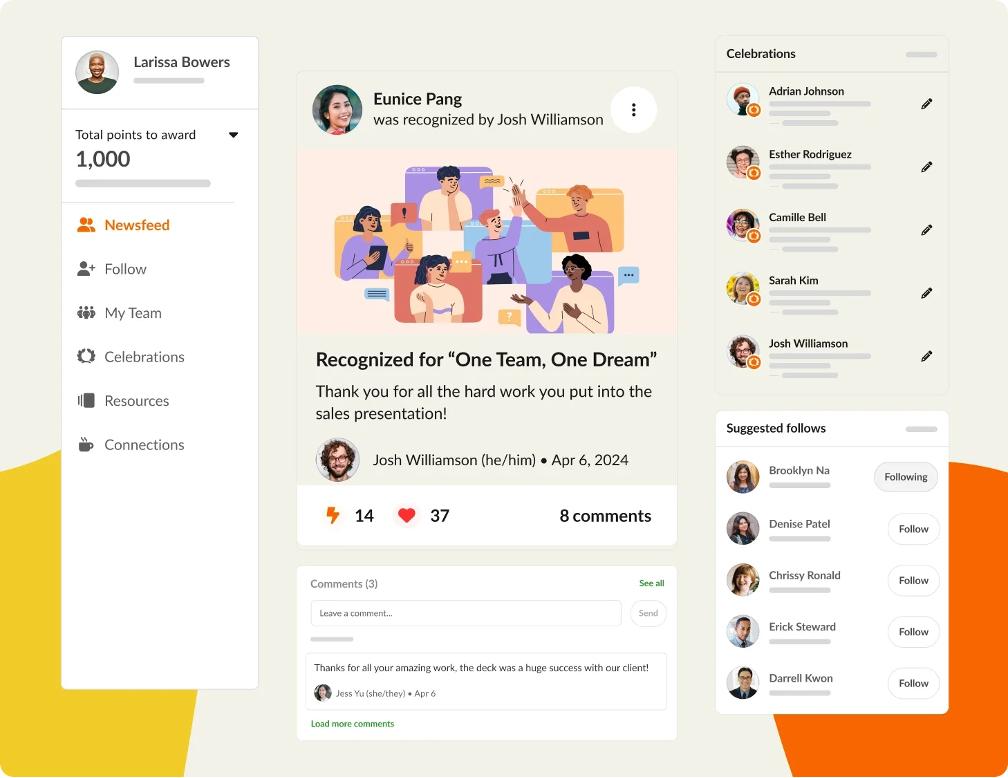 Achievers Employee Recognition Software Screenshot