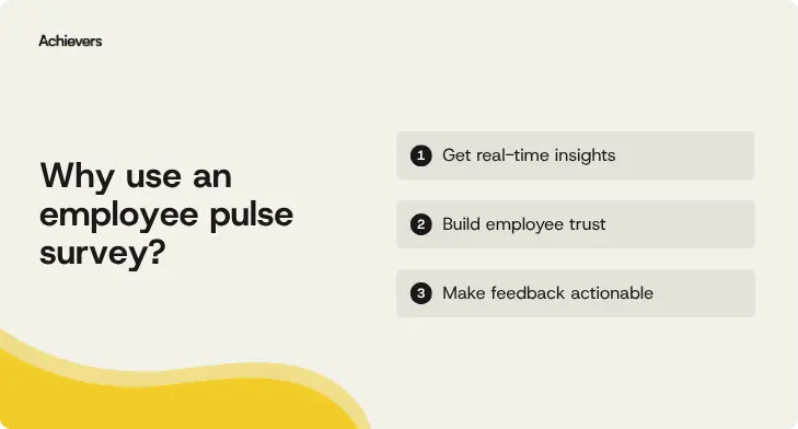 Why use an employee pulse survey?