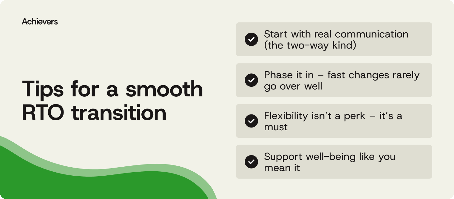 Tips for a smooth RTO transition