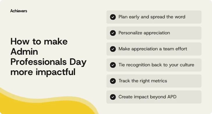 How to make Admin Professionals Day more impactful
