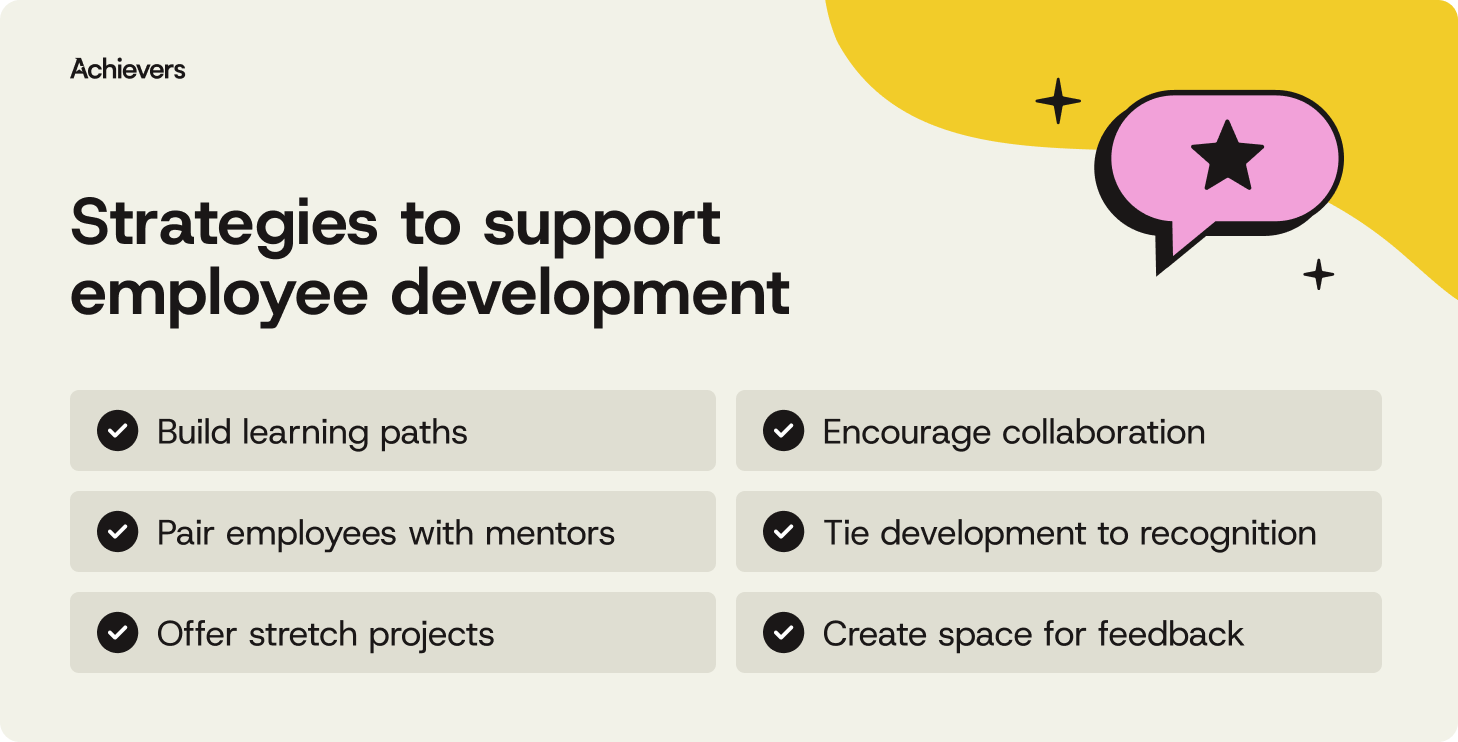 Strategies to support employee development