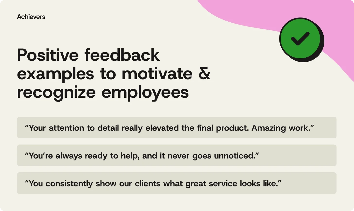 Positive workplace examples to motivate and recognize employees