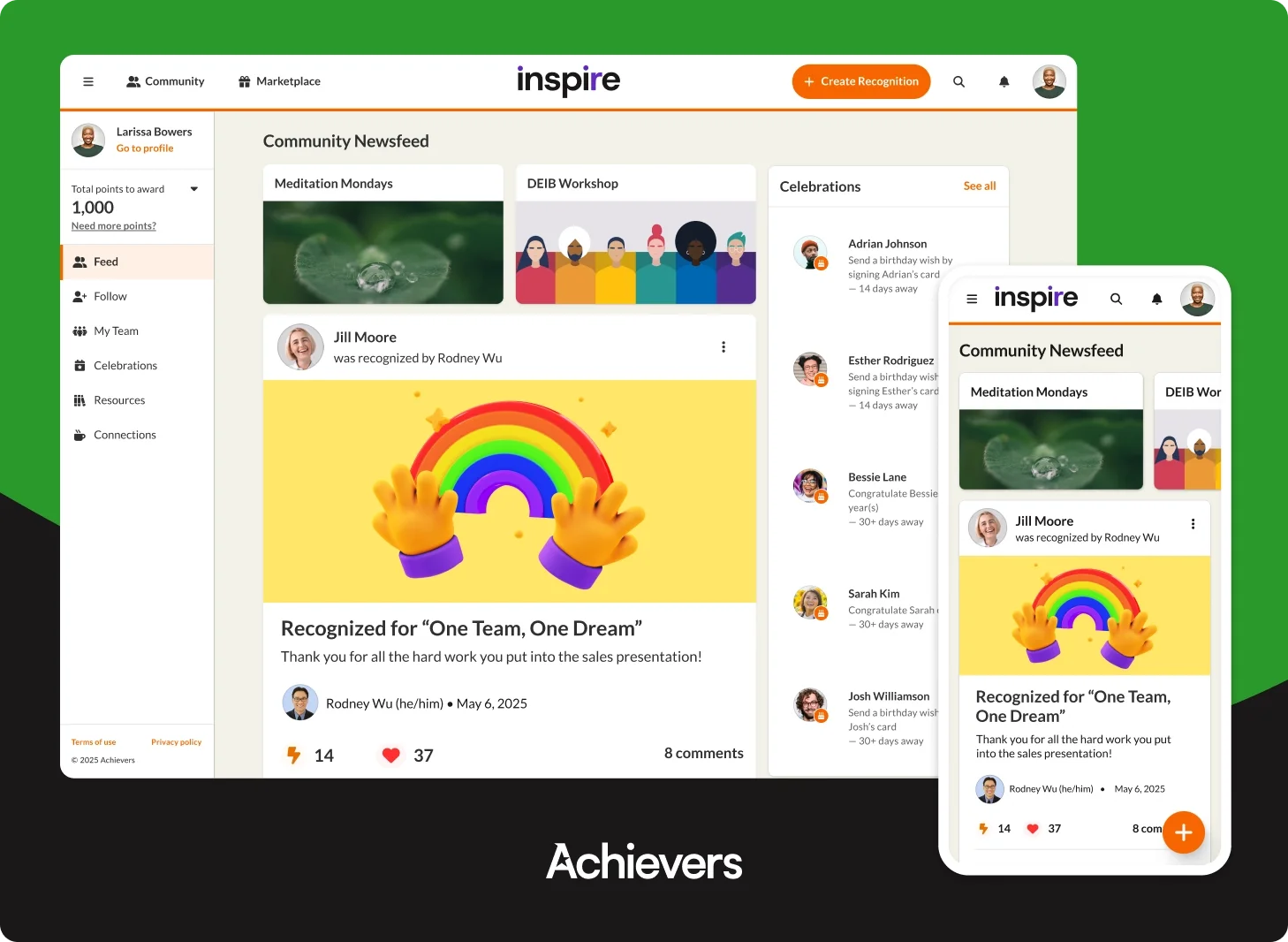 Achievers platform graphic