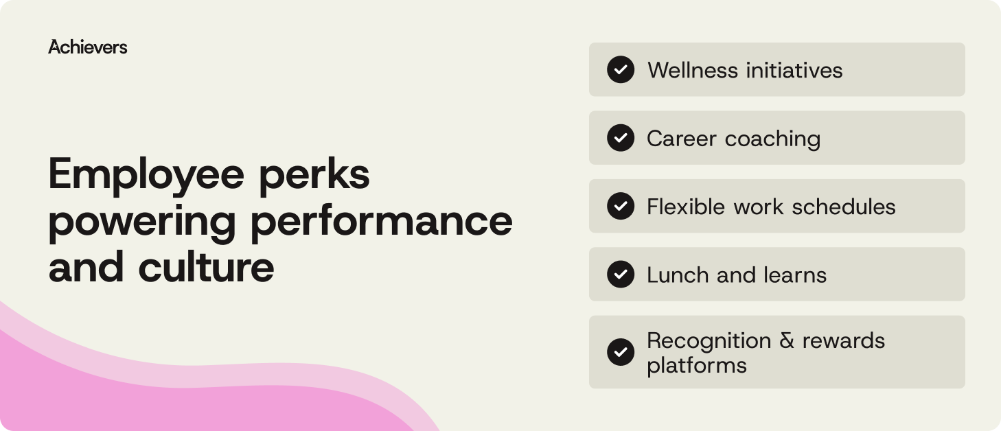 Employee perks powering performance and culture