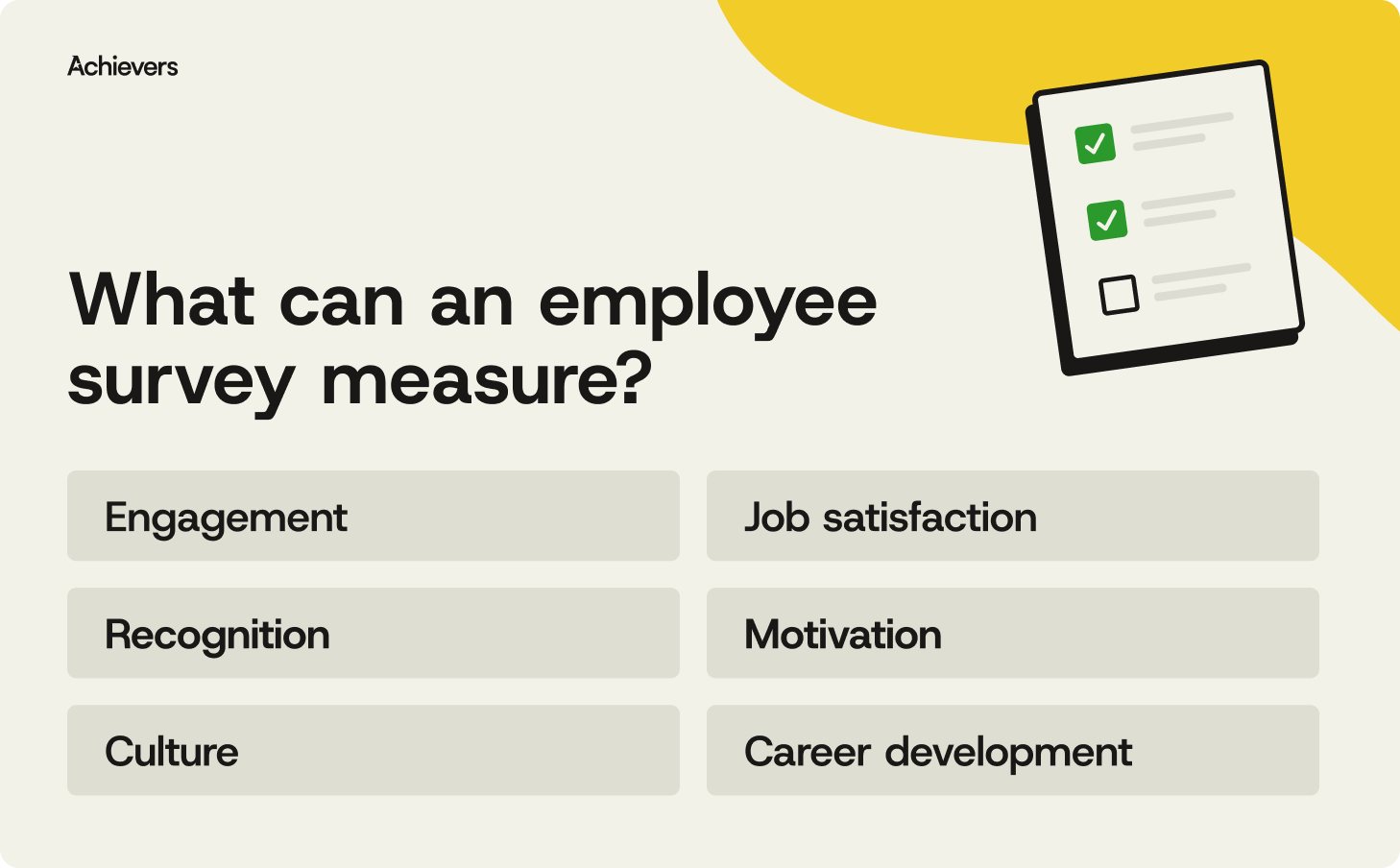 What can an employee survey measure?
