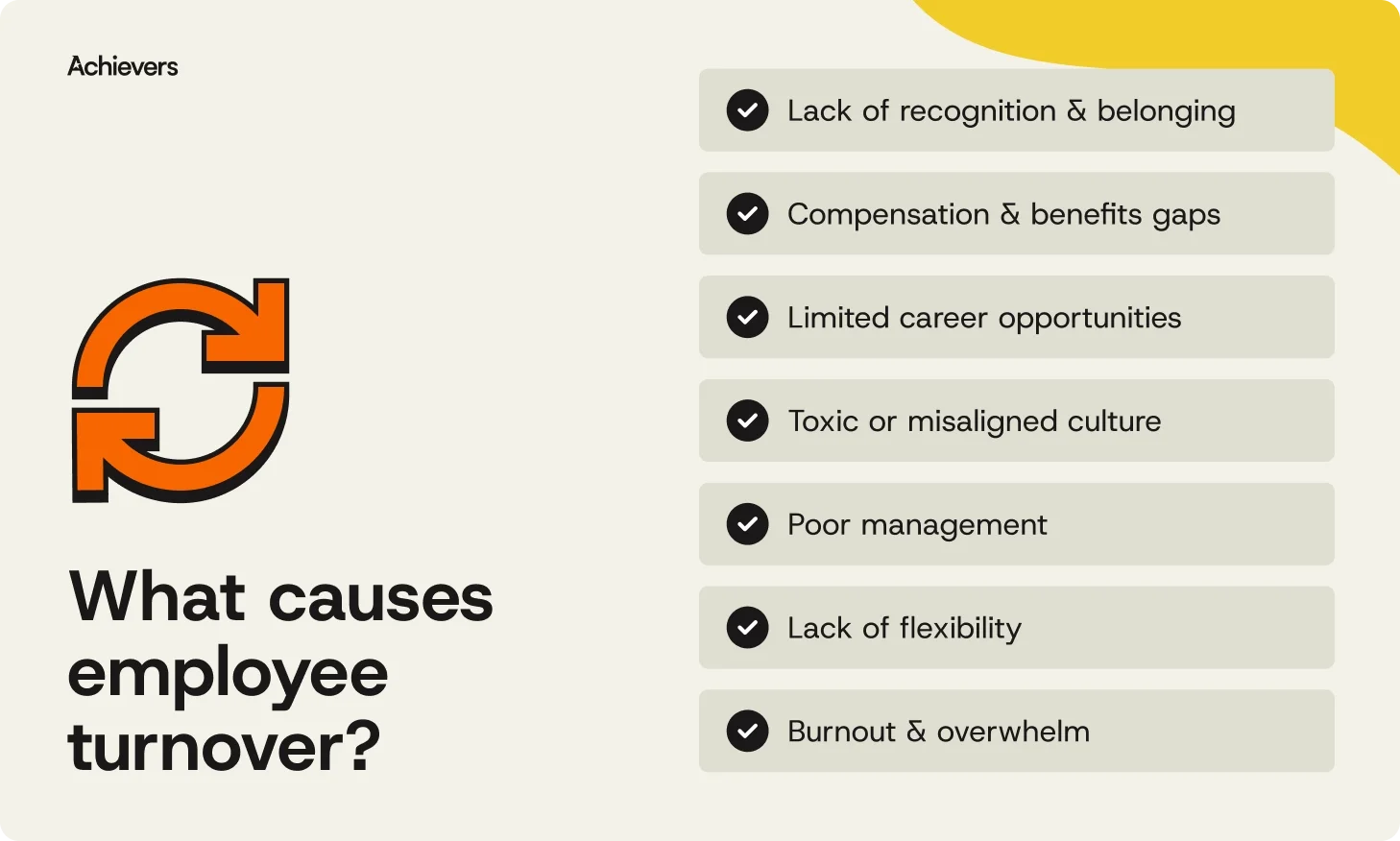 What causes employee turnover?