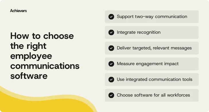 How to choose the right employee communications software