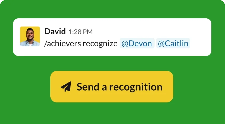 Send recognition directly in Slack