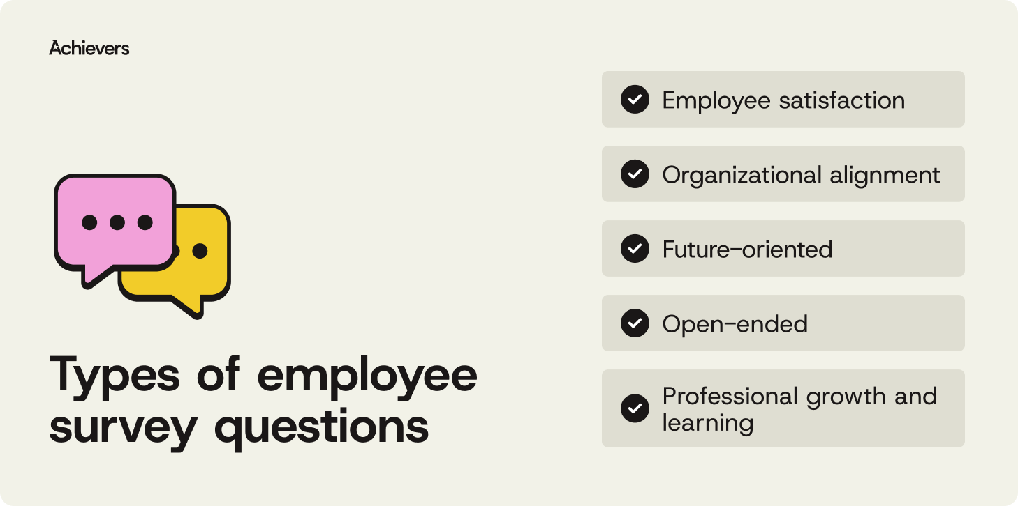 Types of employee survey questions