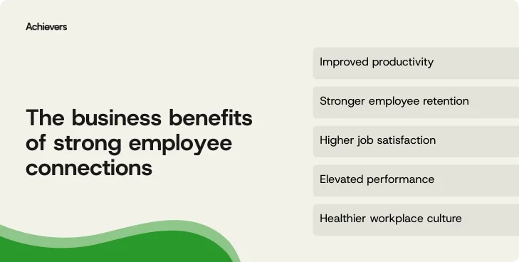 The business benefits of strong employee connections