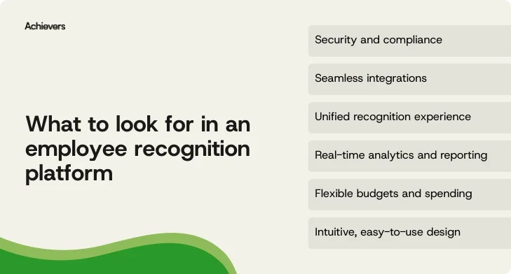 What to look for in an employee recognition platform