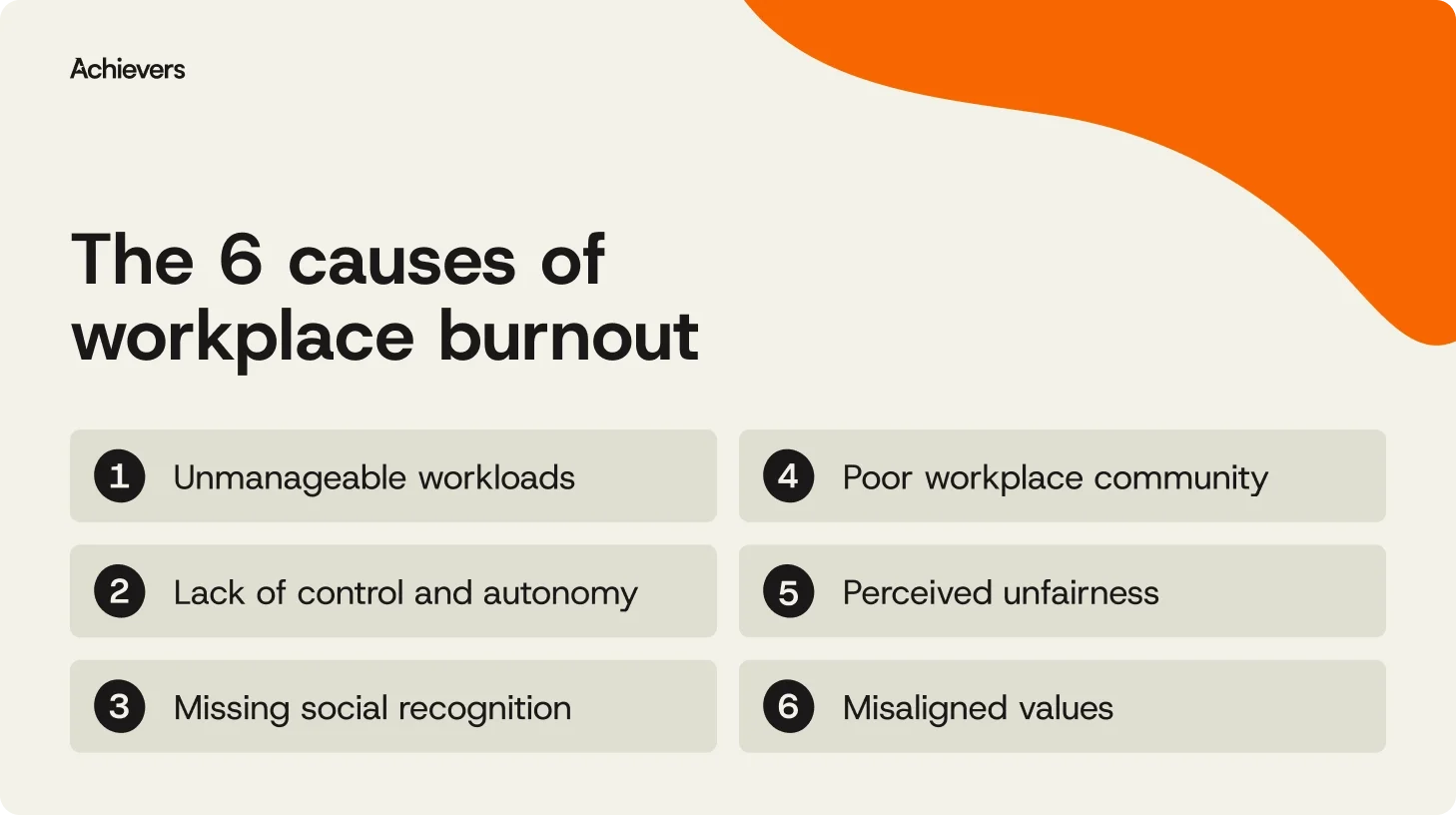 The 6 causes of workplace burnout