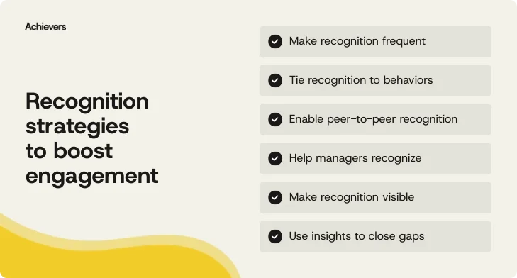 Recognition strategies to boost engagement