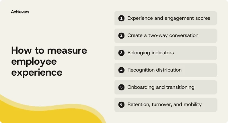 How to measure employee experience