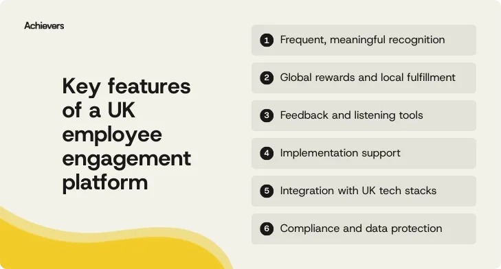 Key features of a UK employee engagement platform