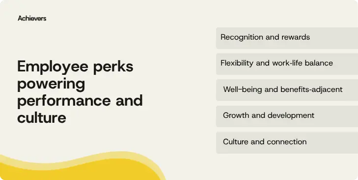 Employee perks power performance and culture