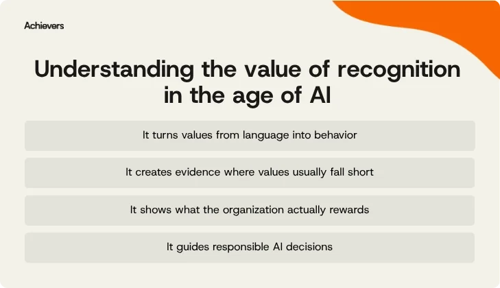 Understanding the value of recognition in the age of AI
