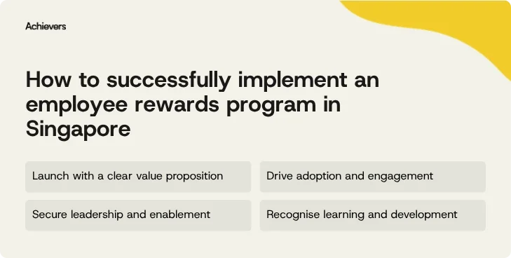 How to successfully implement an employee rewards program in Singapore
