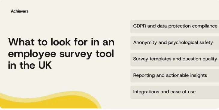 What to look for in an employee survey tool in the UK