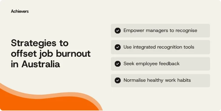 Strategies to offset job burnout in Australia