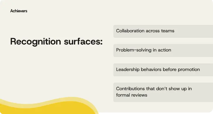 4 things that recognition surfaces