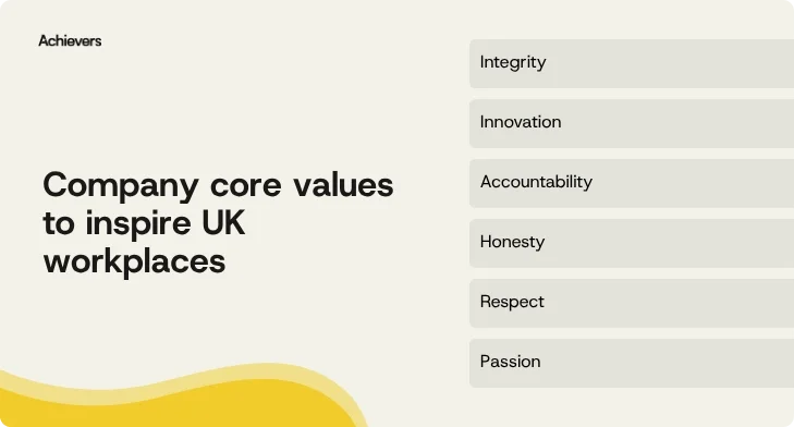 Company core values to inspire UK workplaces