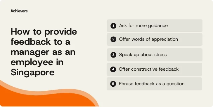 How to provide feedback to a manager as an employee in Singapore